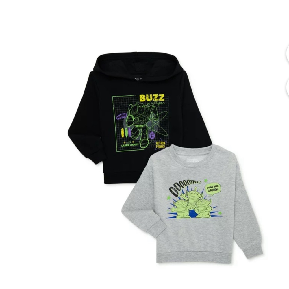 NWT buzz lightyear pack of two pullover sweatshirts size 18 months